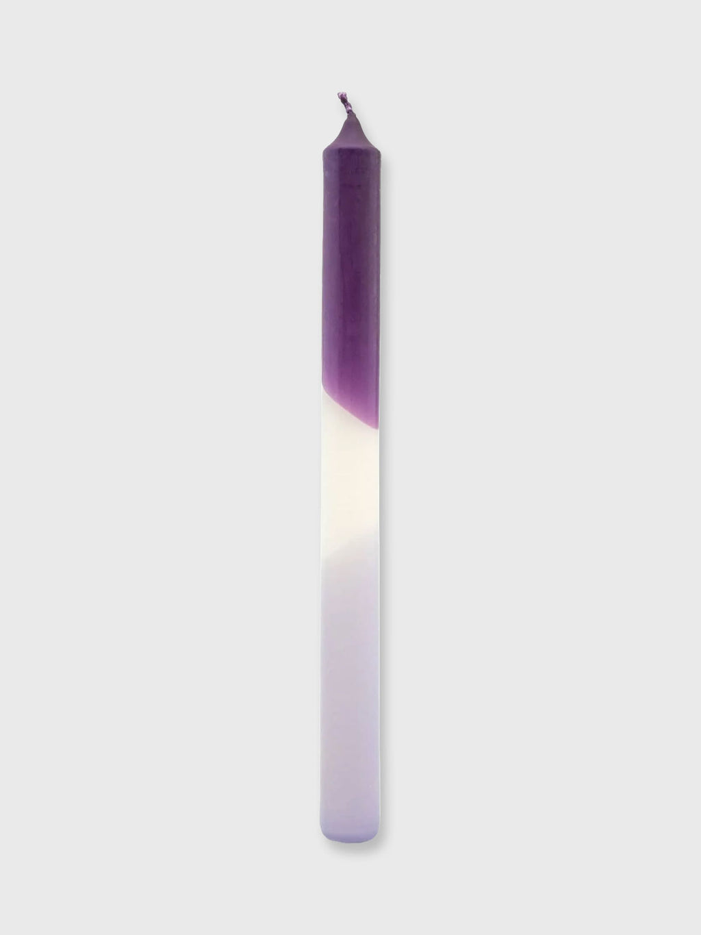 Two Tone Dinner Candle - Purple