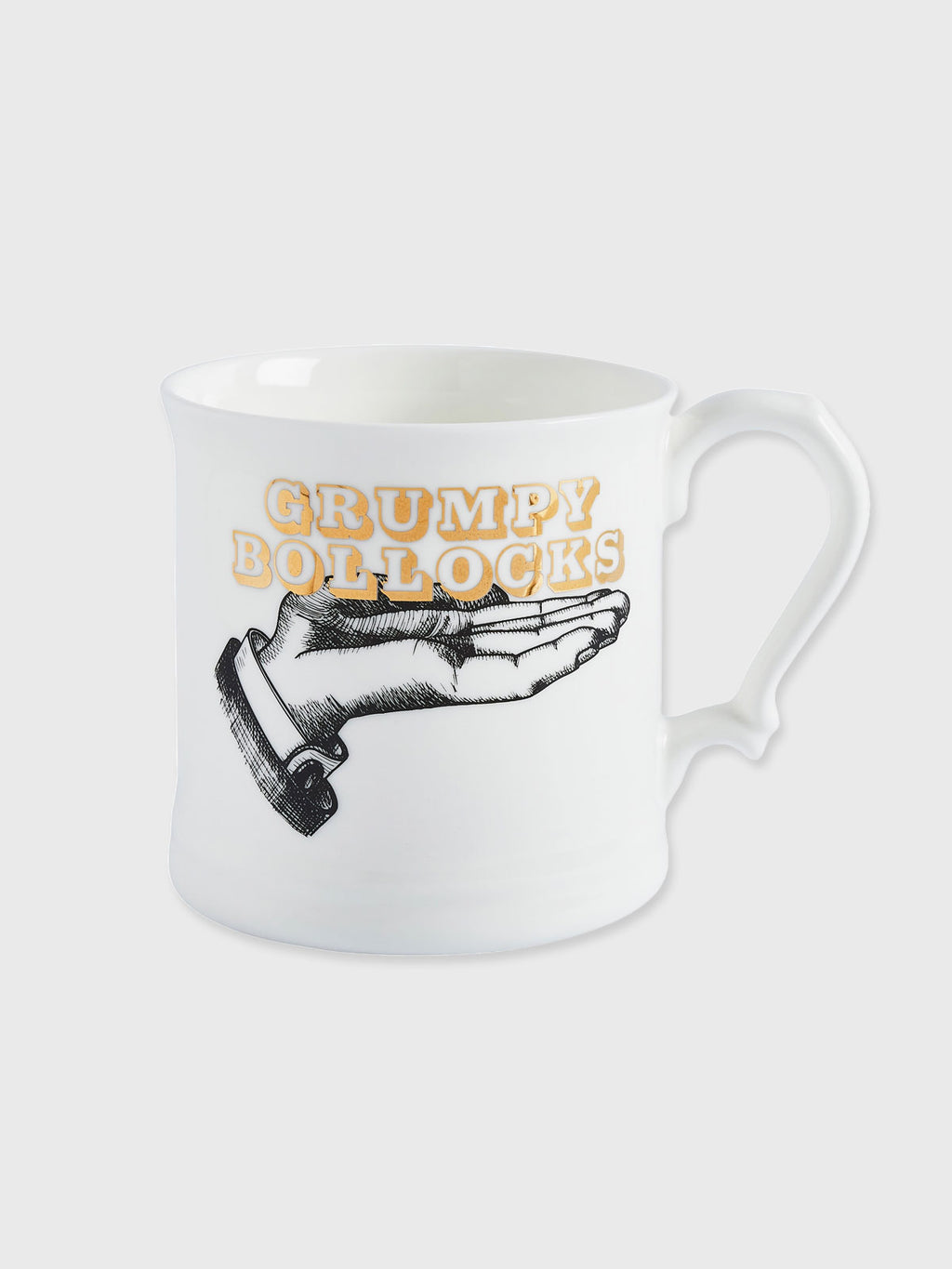 Cheeky Mare - Grumpy Bollocks Mug - 18ct Gold
