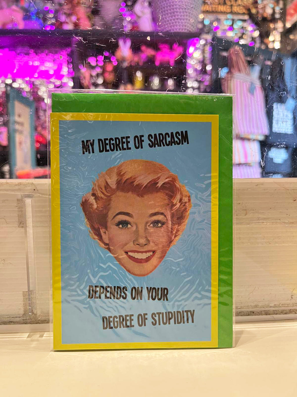Greeting Card - My Degree Of Sarcasm