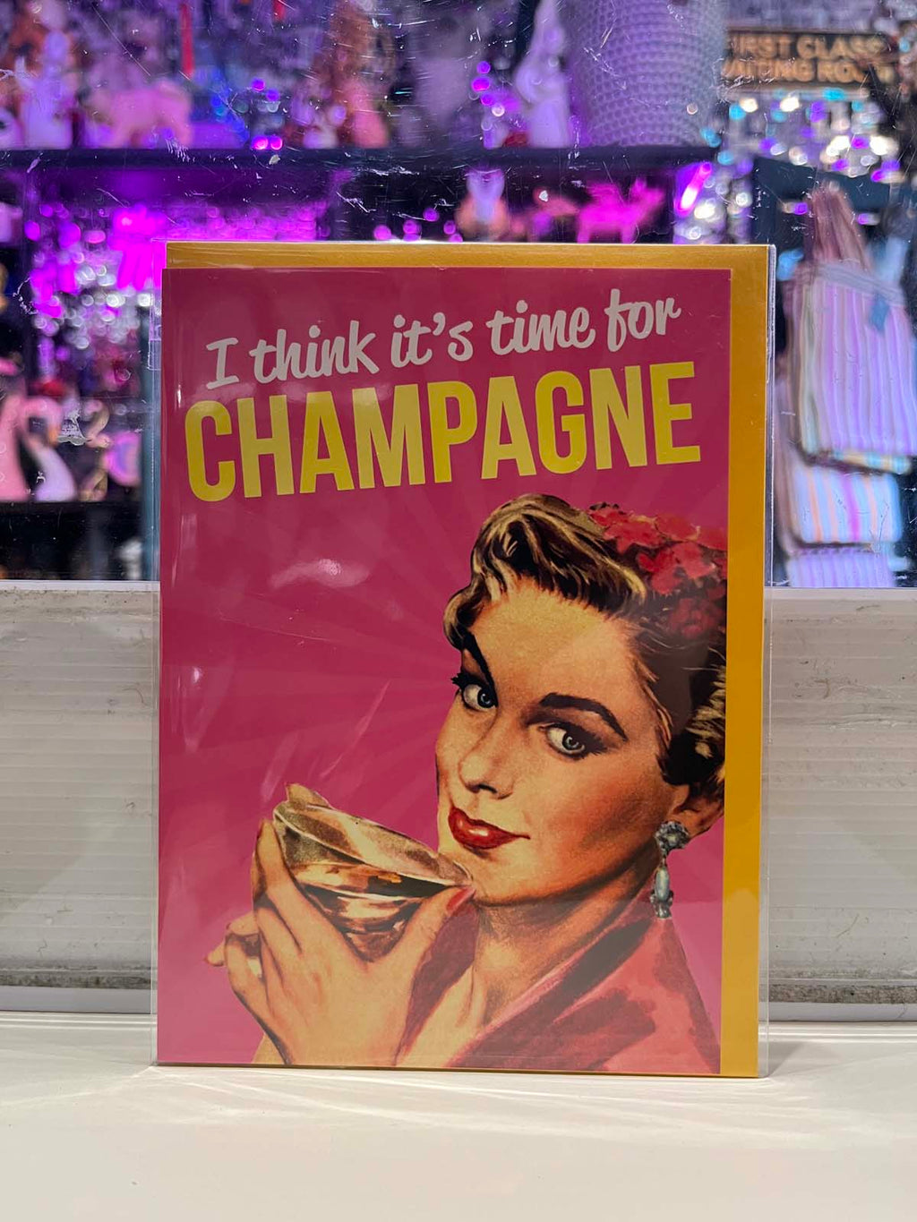 Greeting Card - Time For Champagne