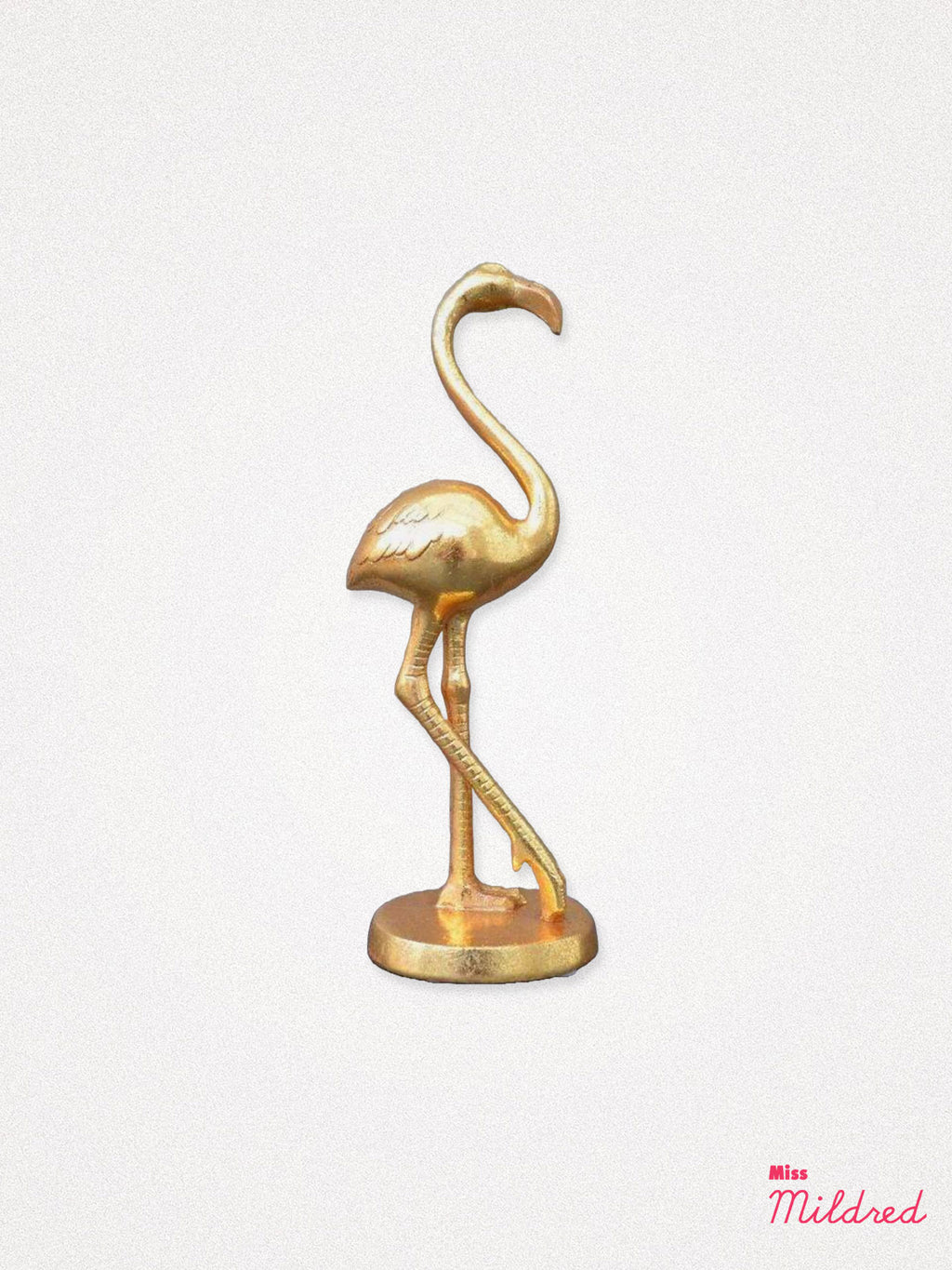 Gold Flamingo Figure Statue