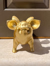 Flying Pig Money Box - Gold