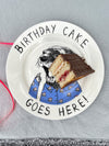 JimBobArt Side Plate - Birthday Cake Goes Here