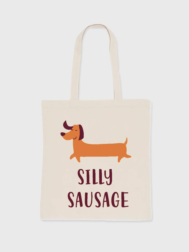 Silly Sausage - Tote Bag - Natural