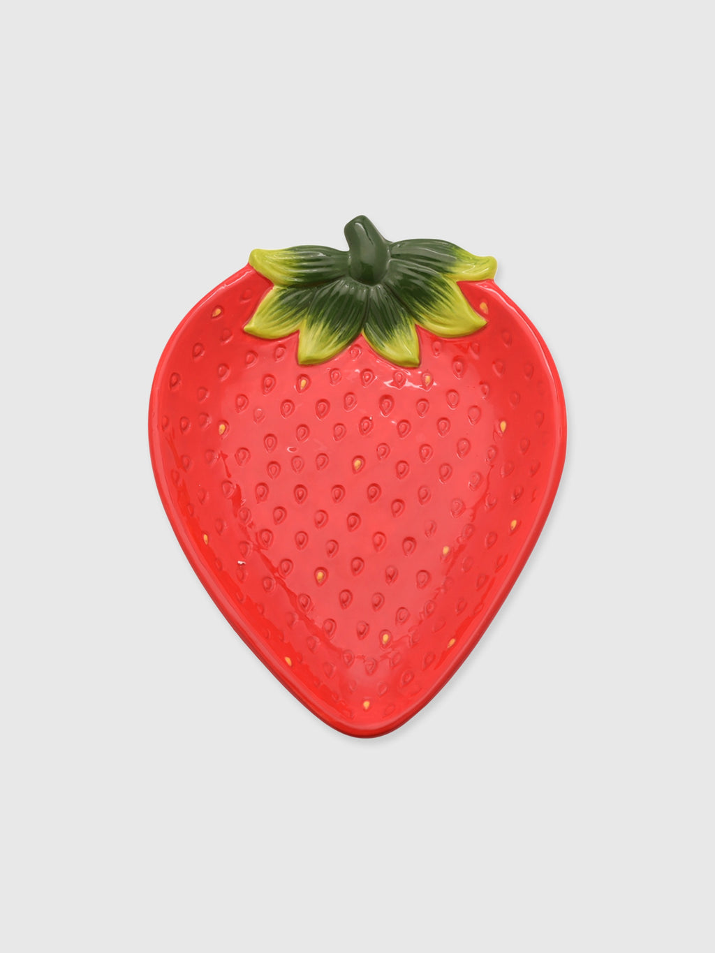 Strawberry Shaped Ceramic Dish - 21cm