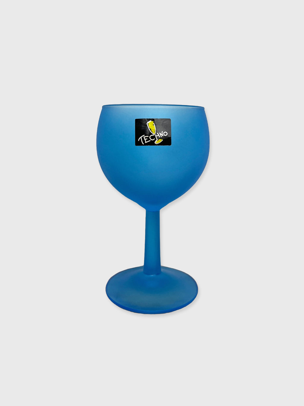 Vintage Techno Neon Stem Wine Glass - Blue