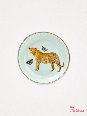 Trinket Dish Soft Green - Leopard and Butterfly