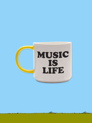 Peanuts Ceramic Mug - Music Is Life Mug