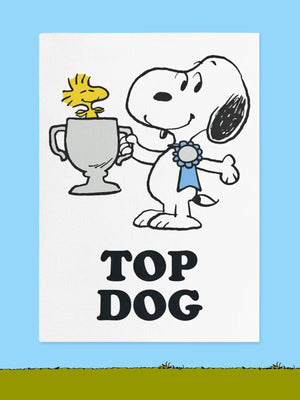 Peanuts Tea Towel - Top Dog