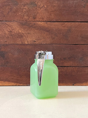 Jadeite Glass Syrup Dispenser Jug