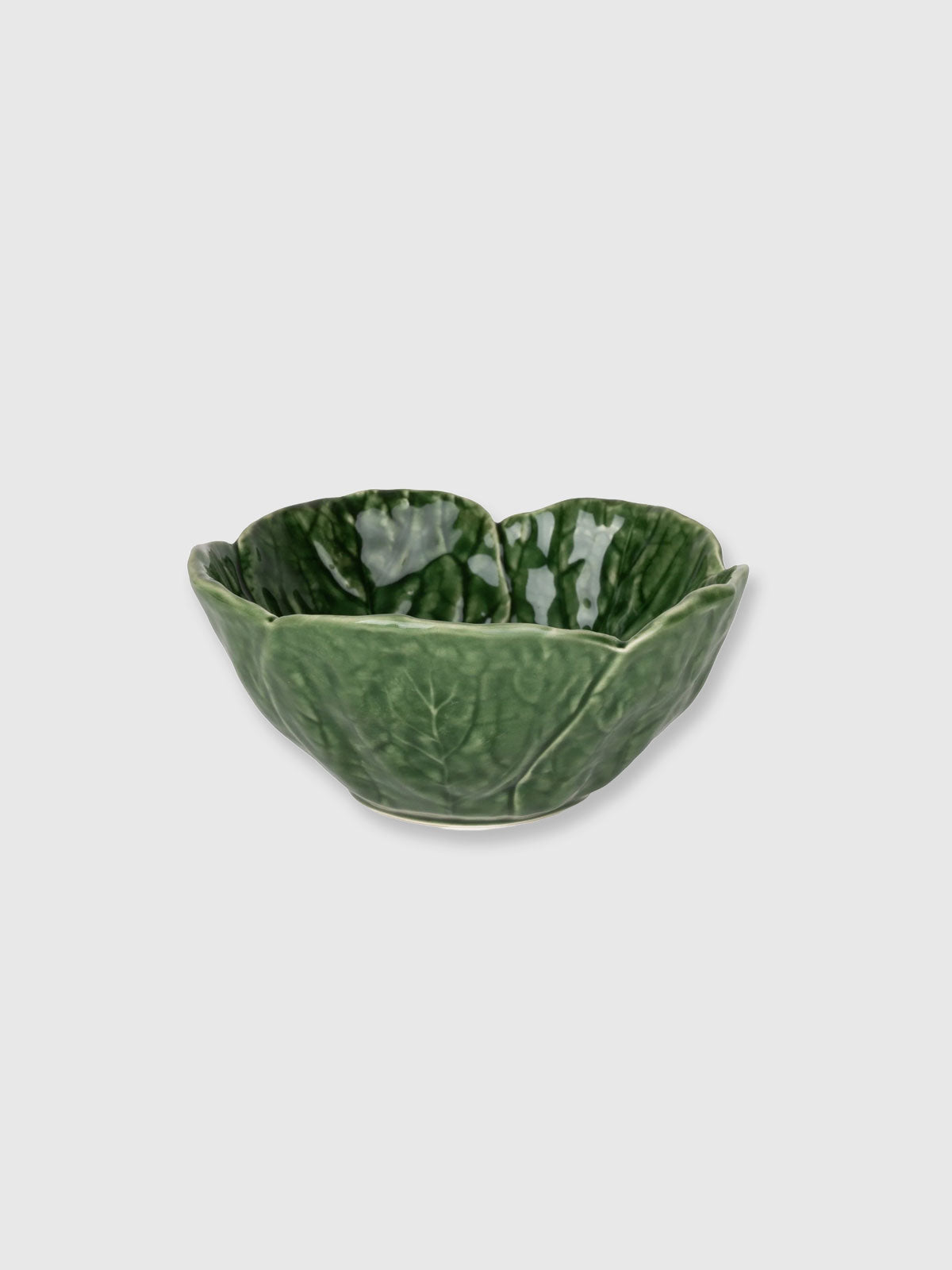 Green Leaf Ceramic Bowl - 13.2cm