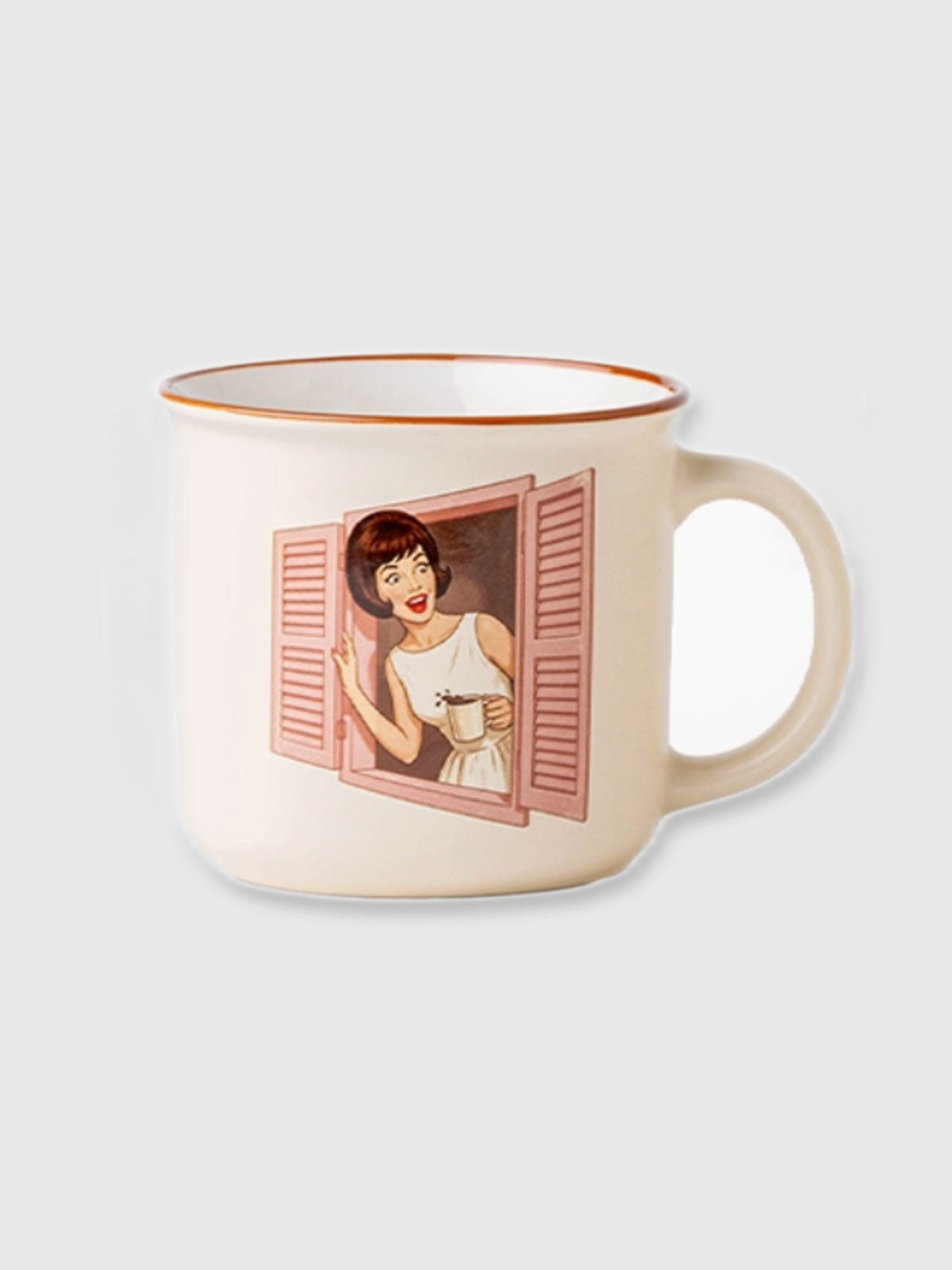 1950's Retro Diva Ceramic Mug - Shutters
