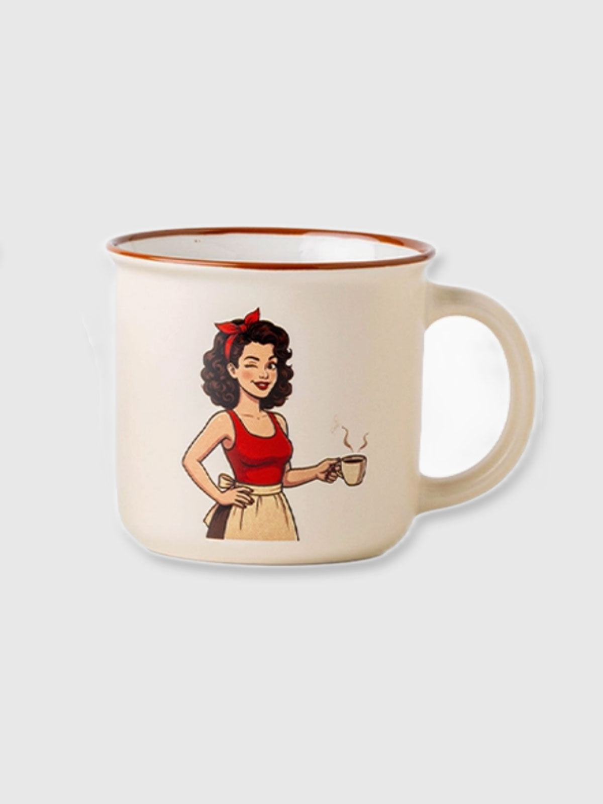 1950's Retro Diva Ceramic Mug - Wink