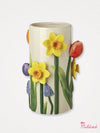 Ceramic Tulip & Daffodil 3D Shape Vase - 26cm