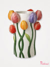 Ceramic 3D Tulip Shaped Vase - 27cm