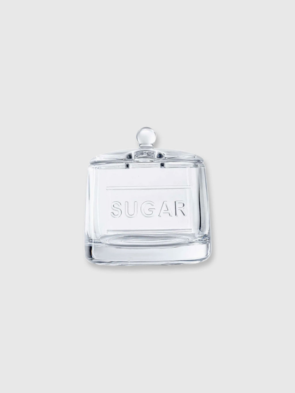 Clear Glass Sugar Pot Jar