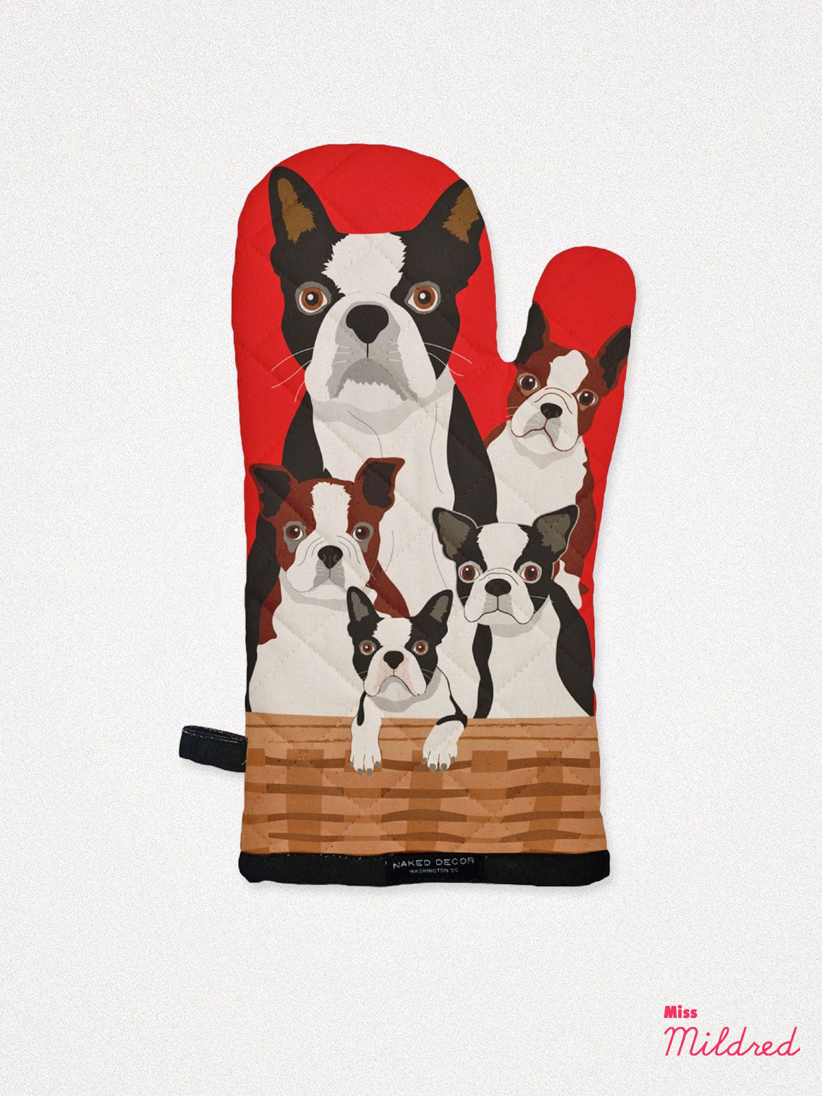 Boston Terrier Dog - Oven Mitt