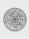 Ceramic Amari Bowl 22cm - Olive Green & White