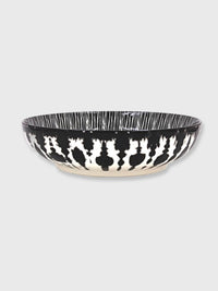 Ceramic Amari Bowl 22cm - Black & White