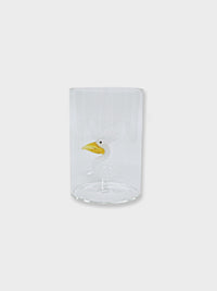 3D Animal in Glass Tumbler - Pelican