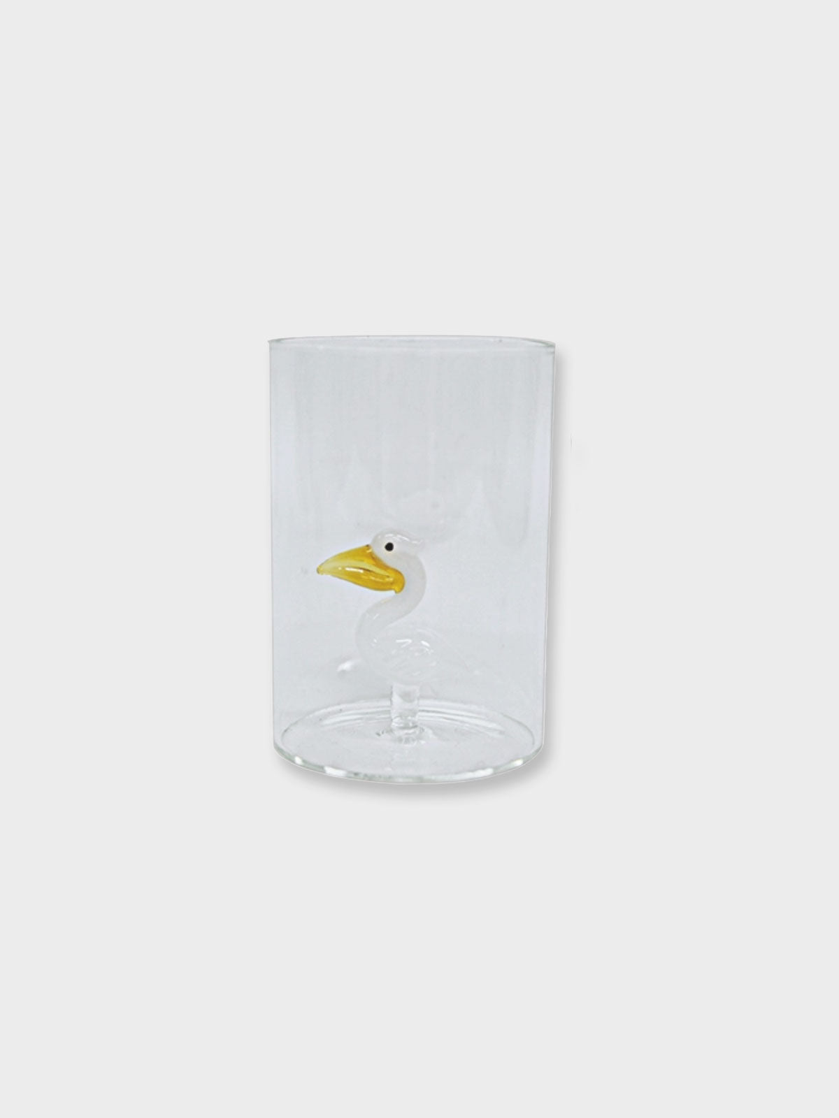 3D Animal in Glass Tumbler - Pelican