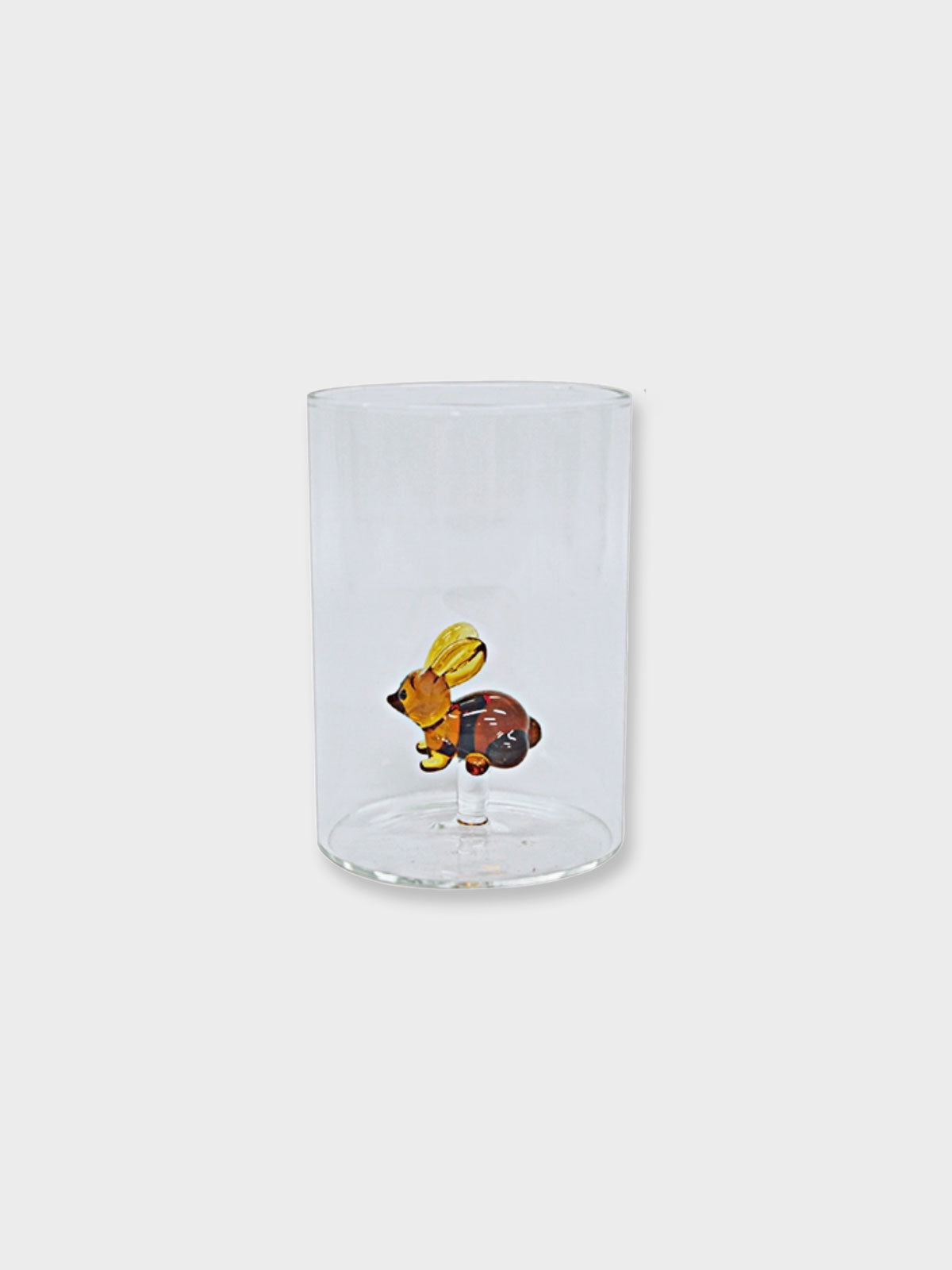 3D Animal in Glass Tumbler - Rabbit