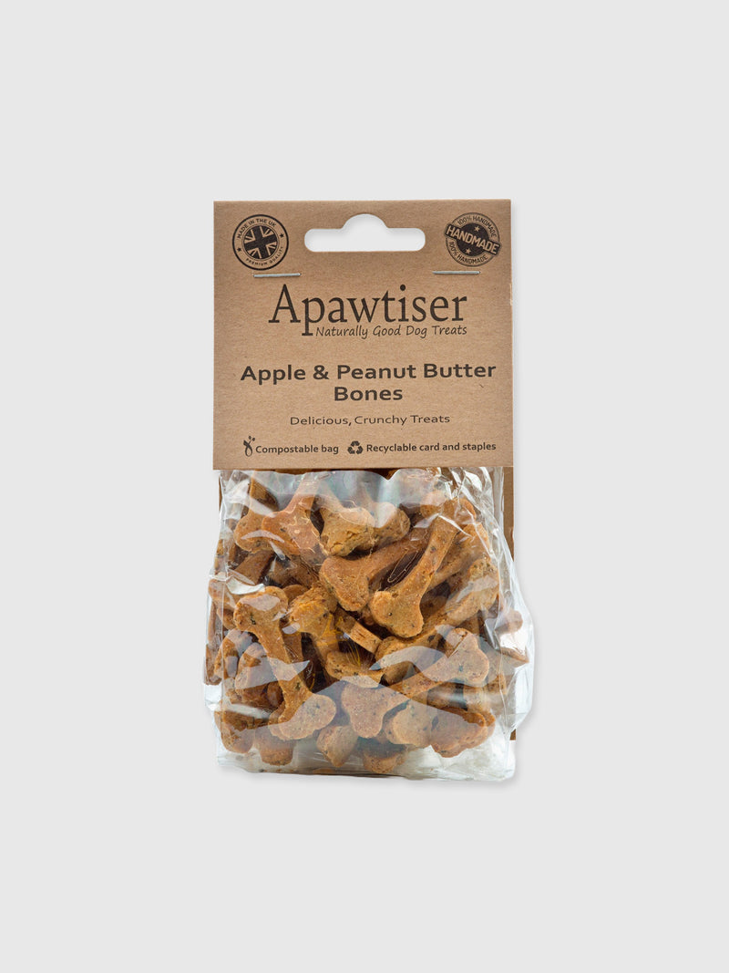 Apawtiser Apple & Peanut Butter Bones - 100g