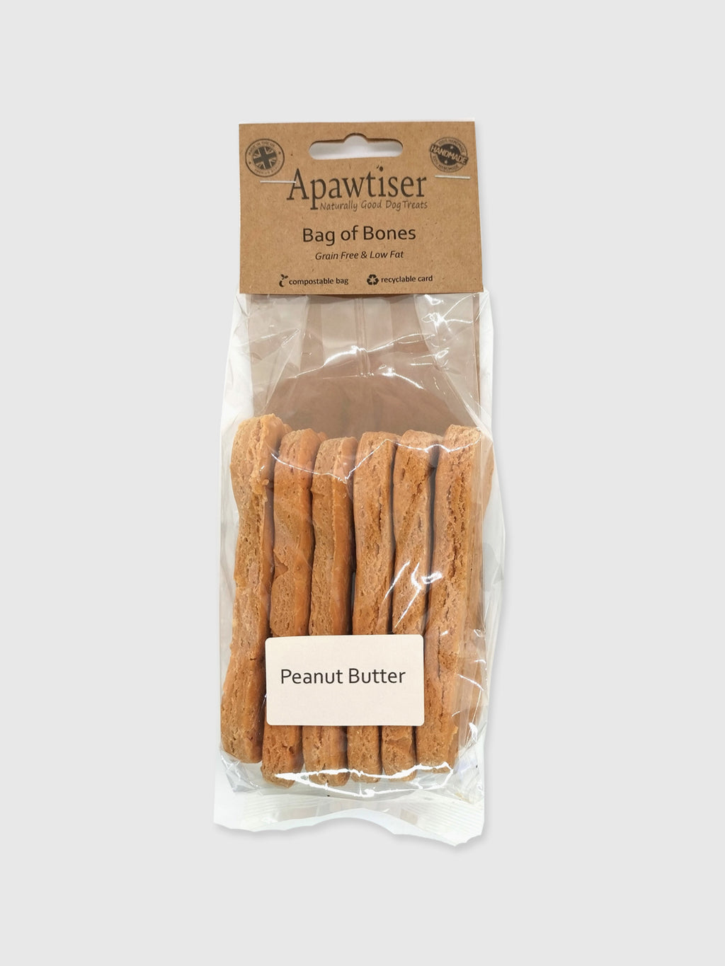 Apawtiser Peanut Butter Bag of Bones - 240g