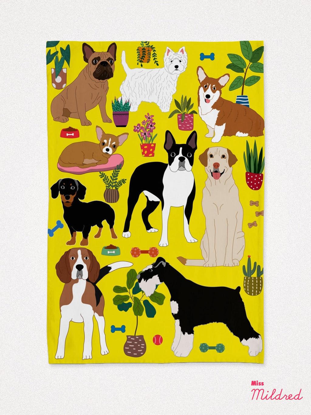 House of Puppy Dogs - Cotton Tea Towel