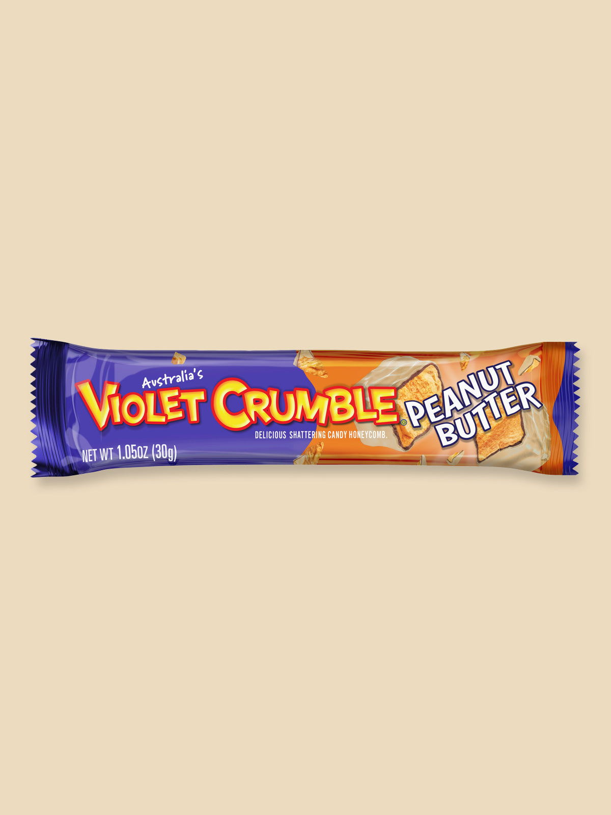Violet Crumble Peanut Butter Chocolate Bar AUS Import - 30g