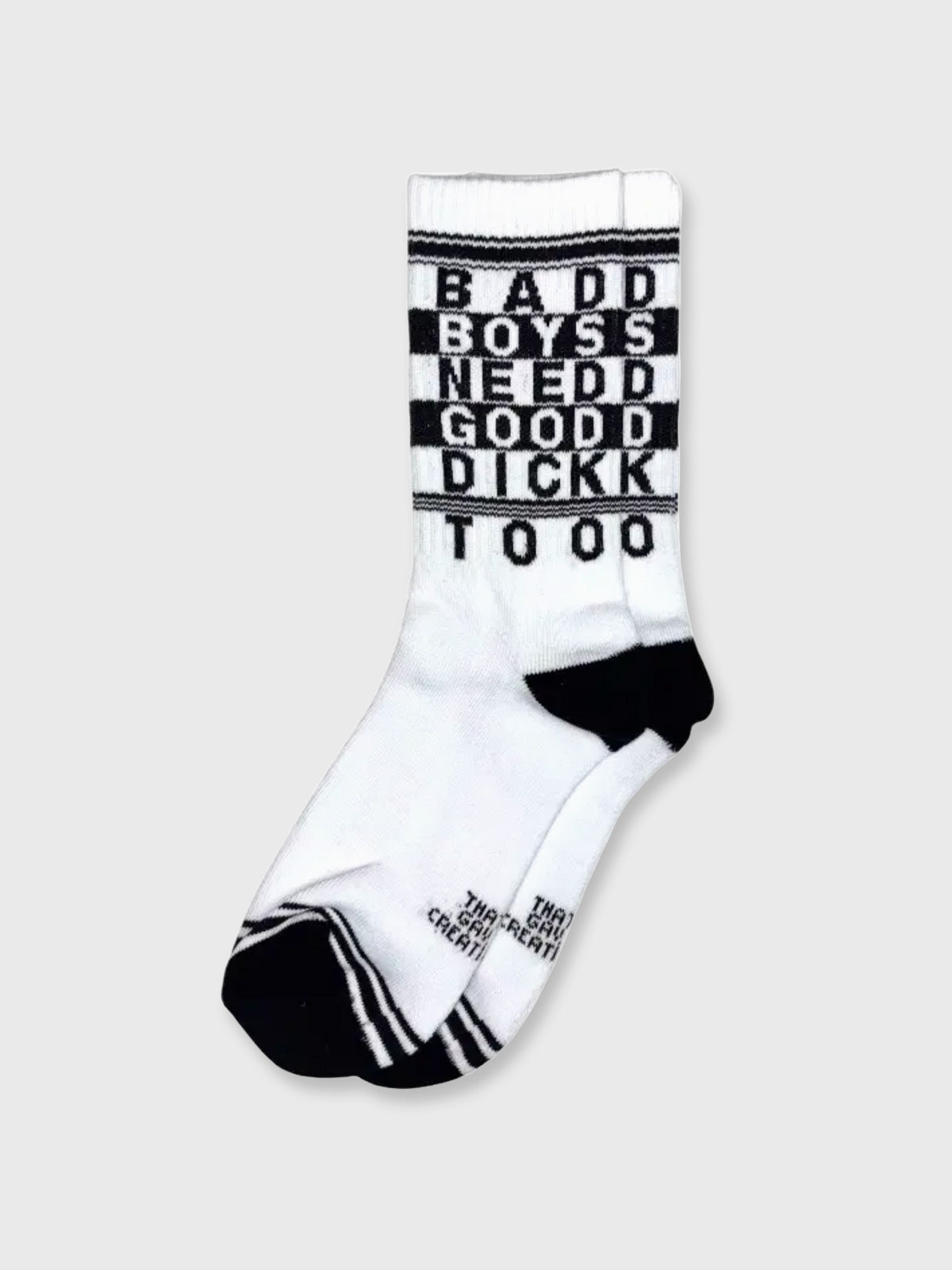 Bad Boys Need Good - White Socks