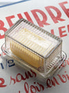 Traditional Beurre Glass Butter Dish