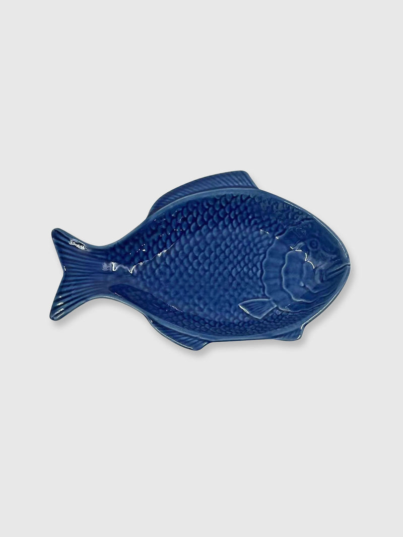 Fish Shaped Ceramic Bowl - Blue