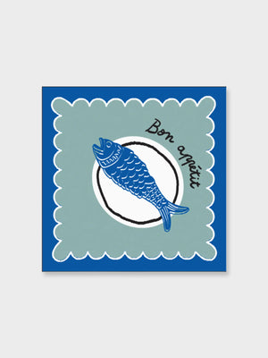 Blue Fish Paper Napkin Serviette