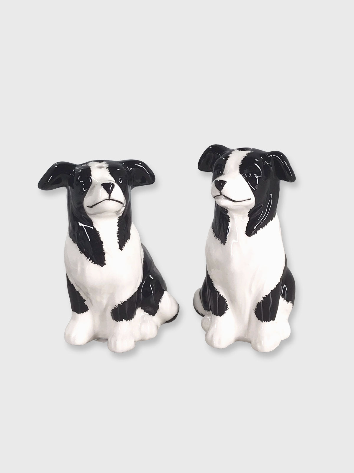 Border Collie Dog Shaped Salt and Pepper Pots