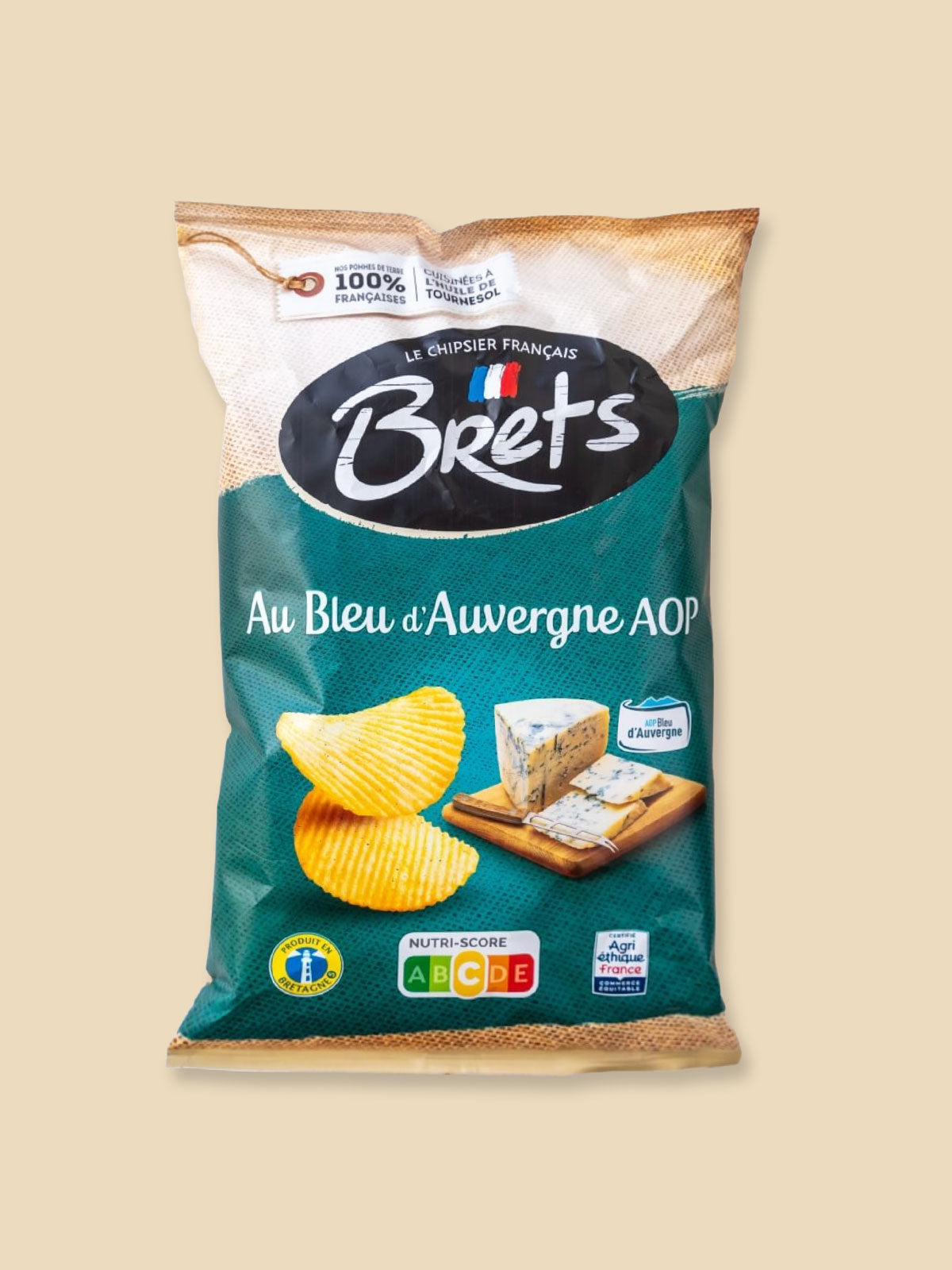 Brets French Crisp Blue AOP Cheese - 125g