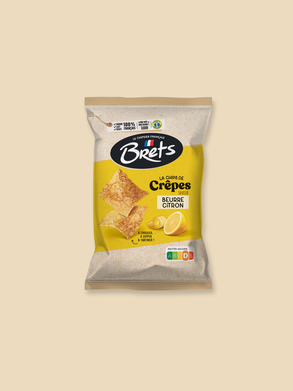 Brets French Crêpes Chips - Butter & Lemon - 50g
