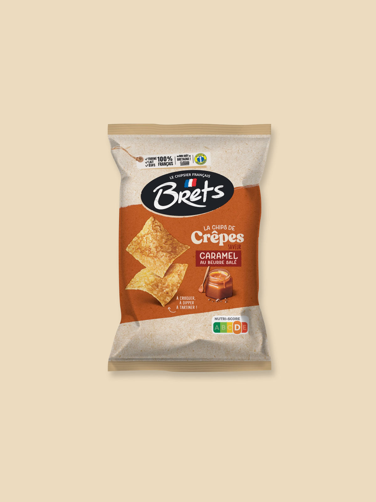 Brets French Crêpes Chips - Caramel & Butter - 50g