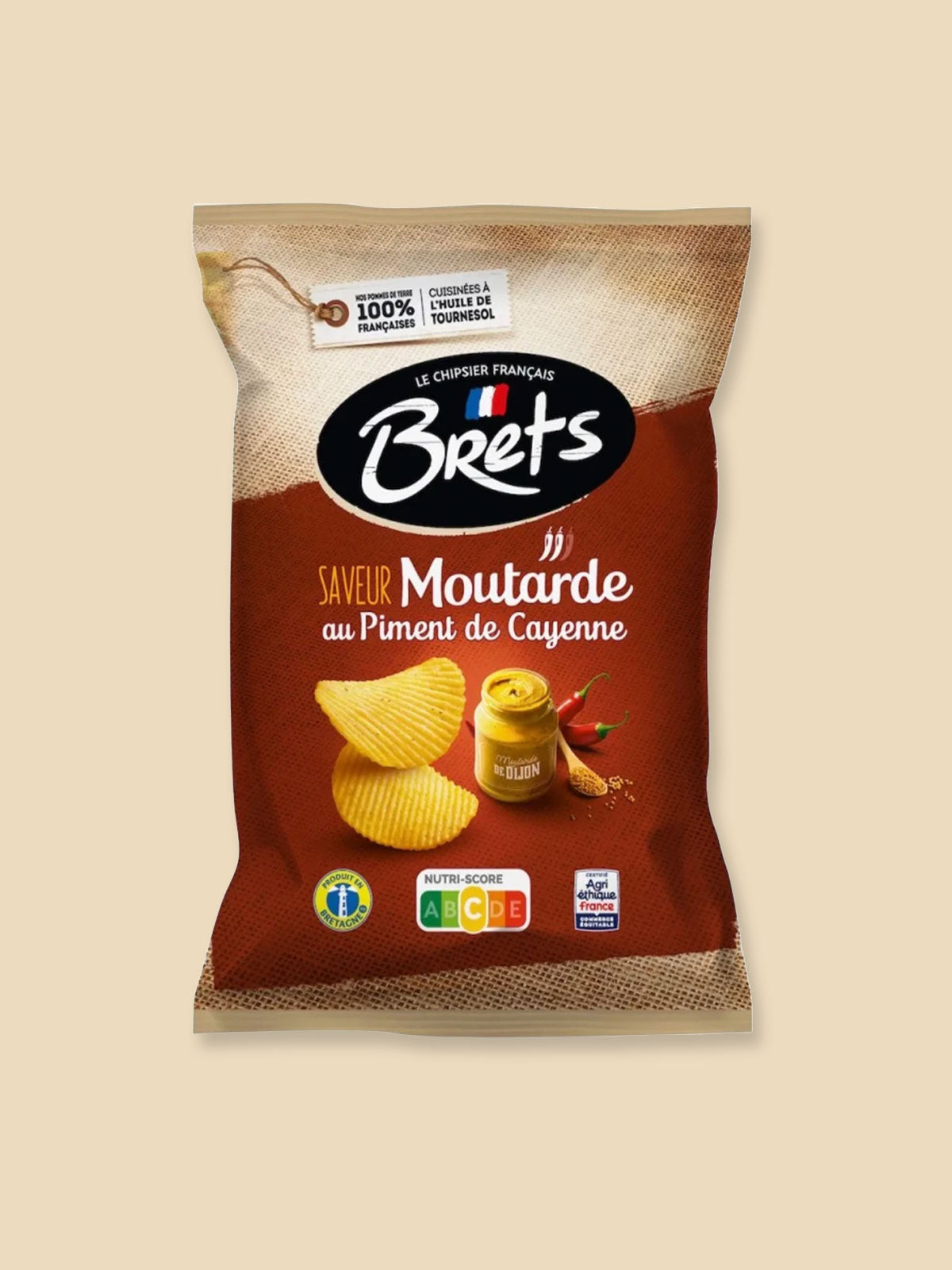 Brets French Crisp Mustard and Cayenne Pepper Flavour - 125g