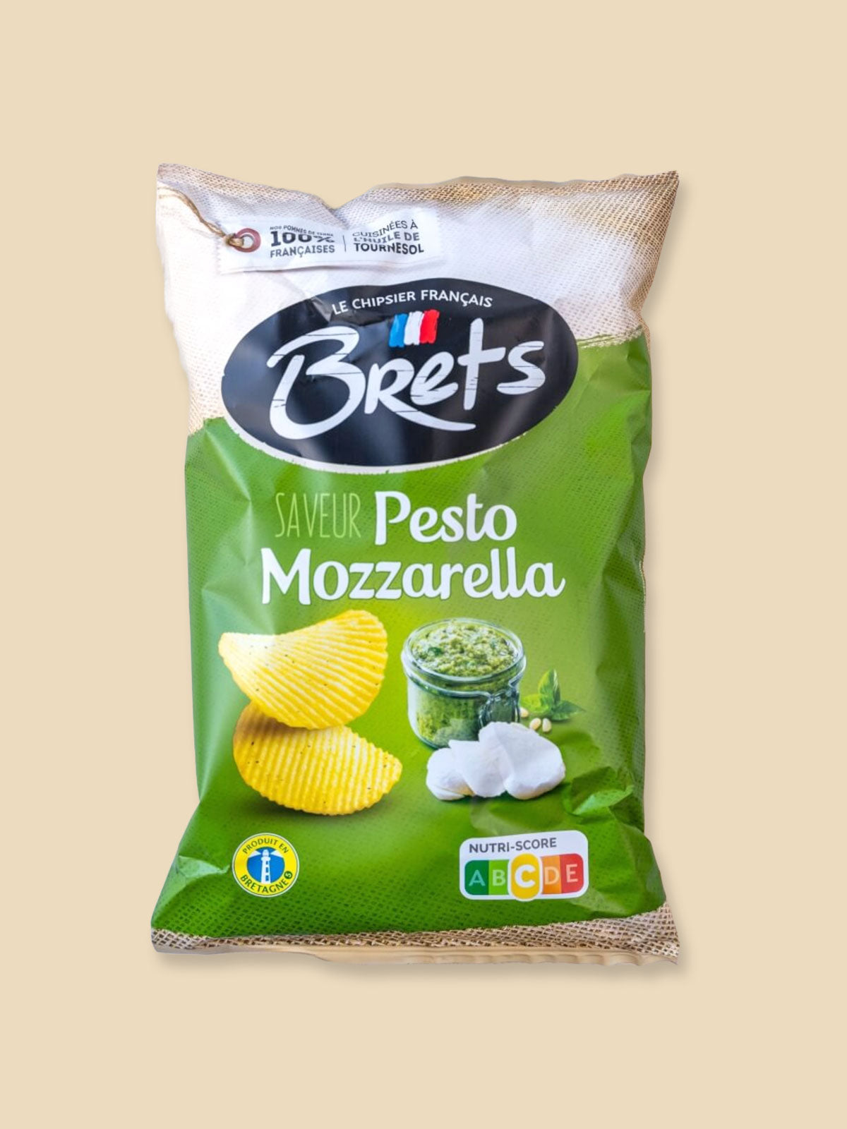Brets French Crisp Pesto Mozzarella - 125g