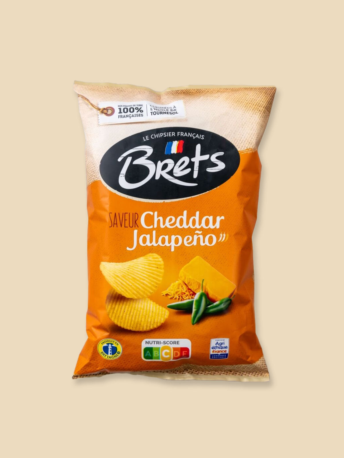 Brets French Crisp Cheddar & Jalapeño - 125g