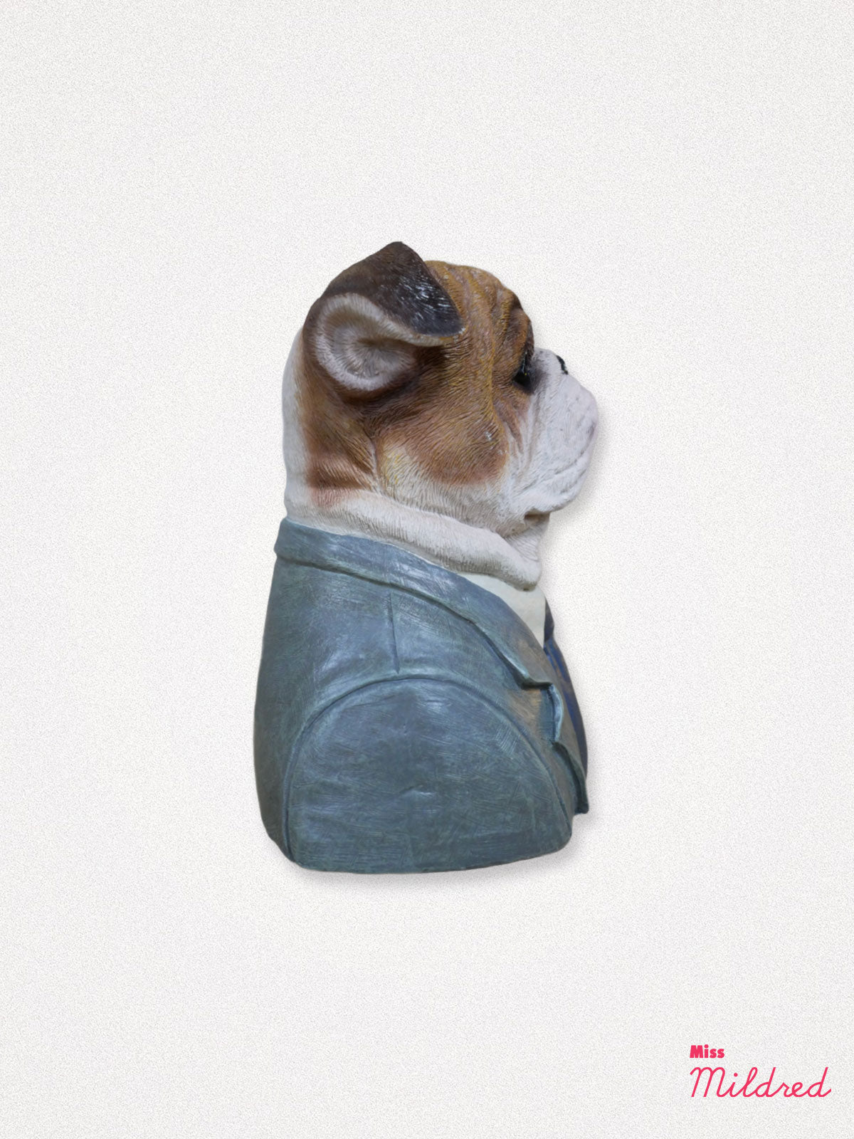 Bulldog Bust Statue - 19cm