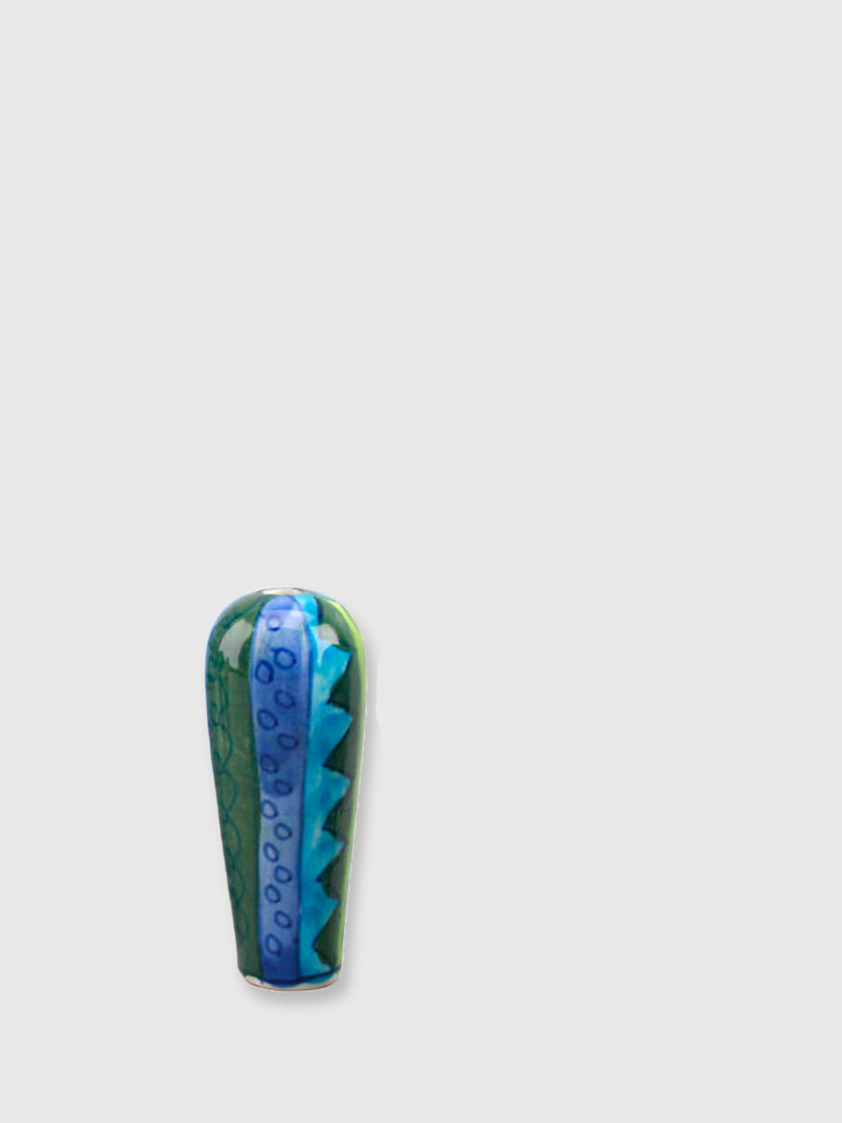 Ceramic Bathroom Light Pull - Blue Mexican