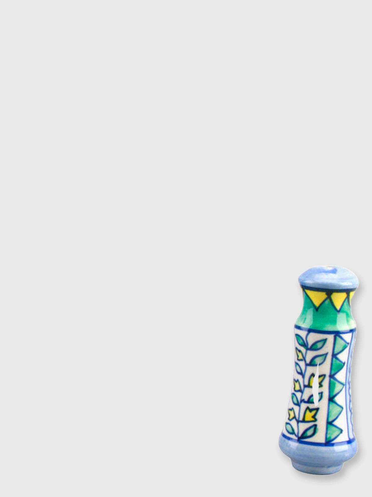 Ceramic Bathroom Light Pull - Blue Mexican