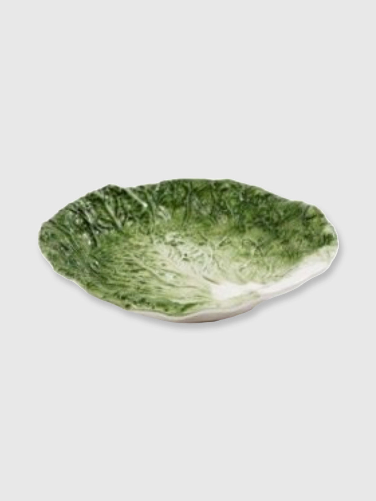 Green Cabbage Leaf Serving Bowl - 23.5cm