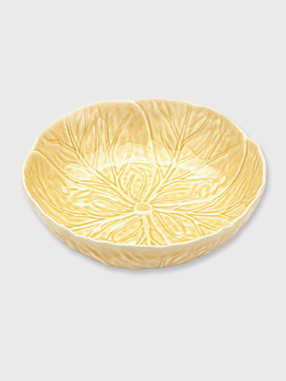 Cabbage Shaped Large Bowl - Yellow
