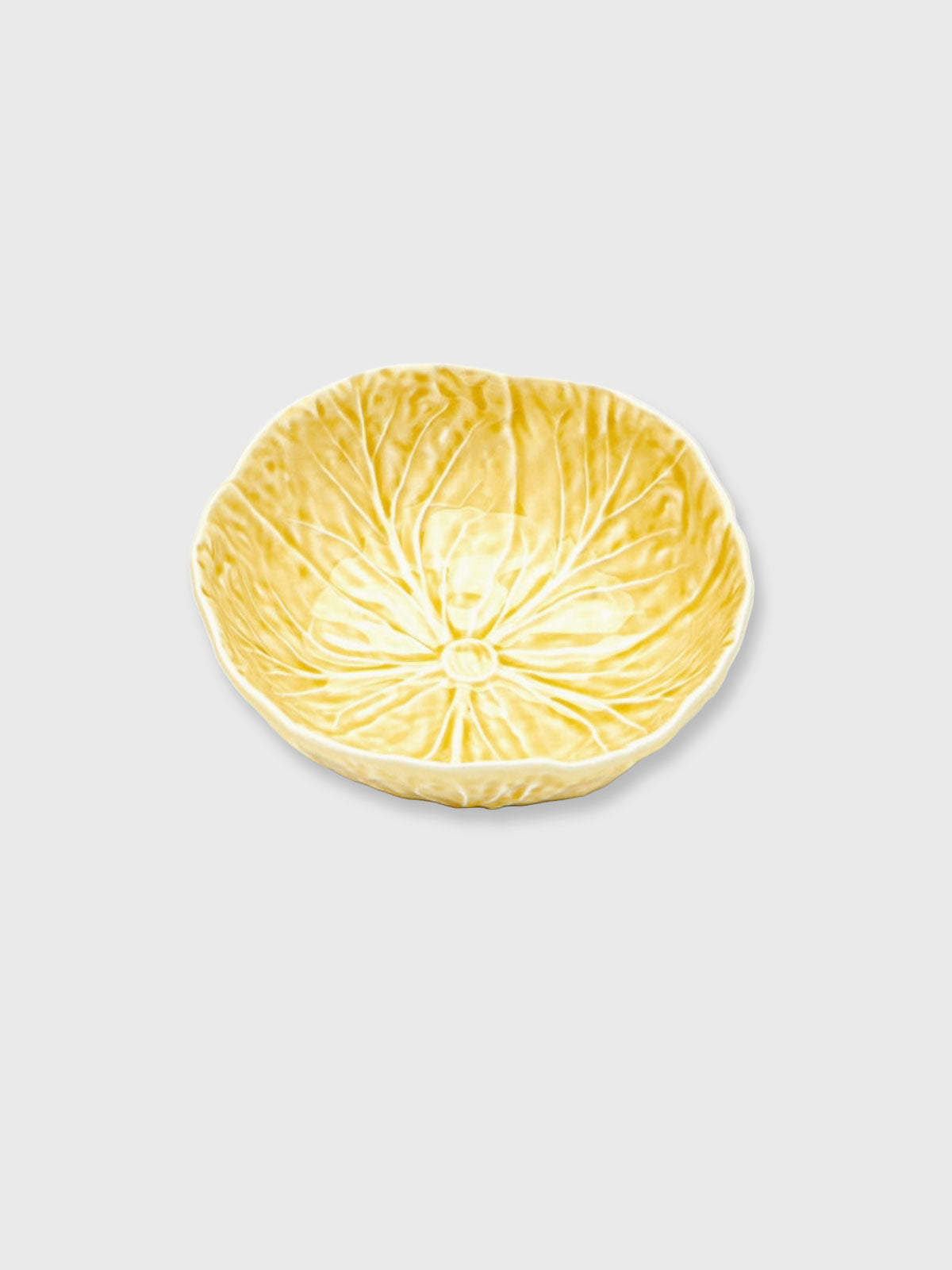 Cabbage Shaped Medium Bowl - Yellow
