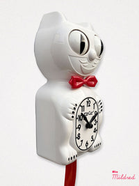 Kit Cat Clock - Original Large Size - Candy Cane Red