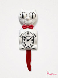 Kit Cat Clock - Original Large Size - Candy Cane Red