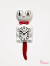 Kit Cat Clock - Original Large Size - Candy Cane Red